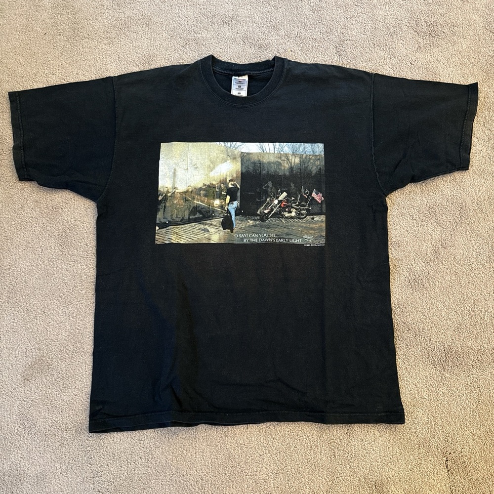 Vintage 1995 Bill Gunzleman Art “A Veteran’s Vision” Graphic T-Shirt